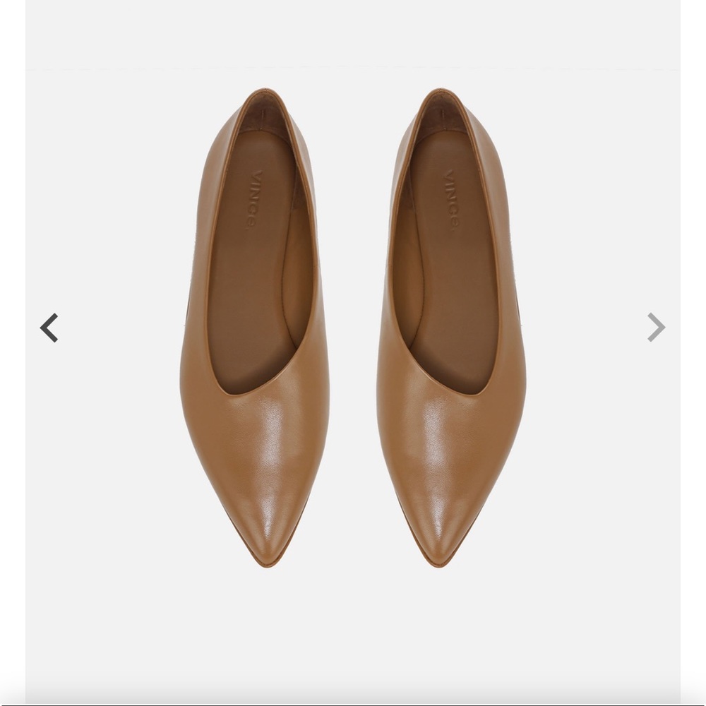 Vince Lex Leather Asymmetrical Flat